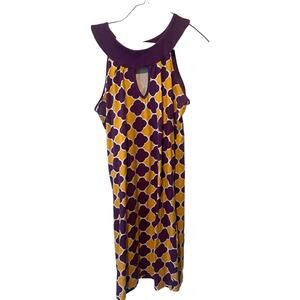 Tracy Negoshian Dress, Geometric A-Line Dress, Medium, $28, B52